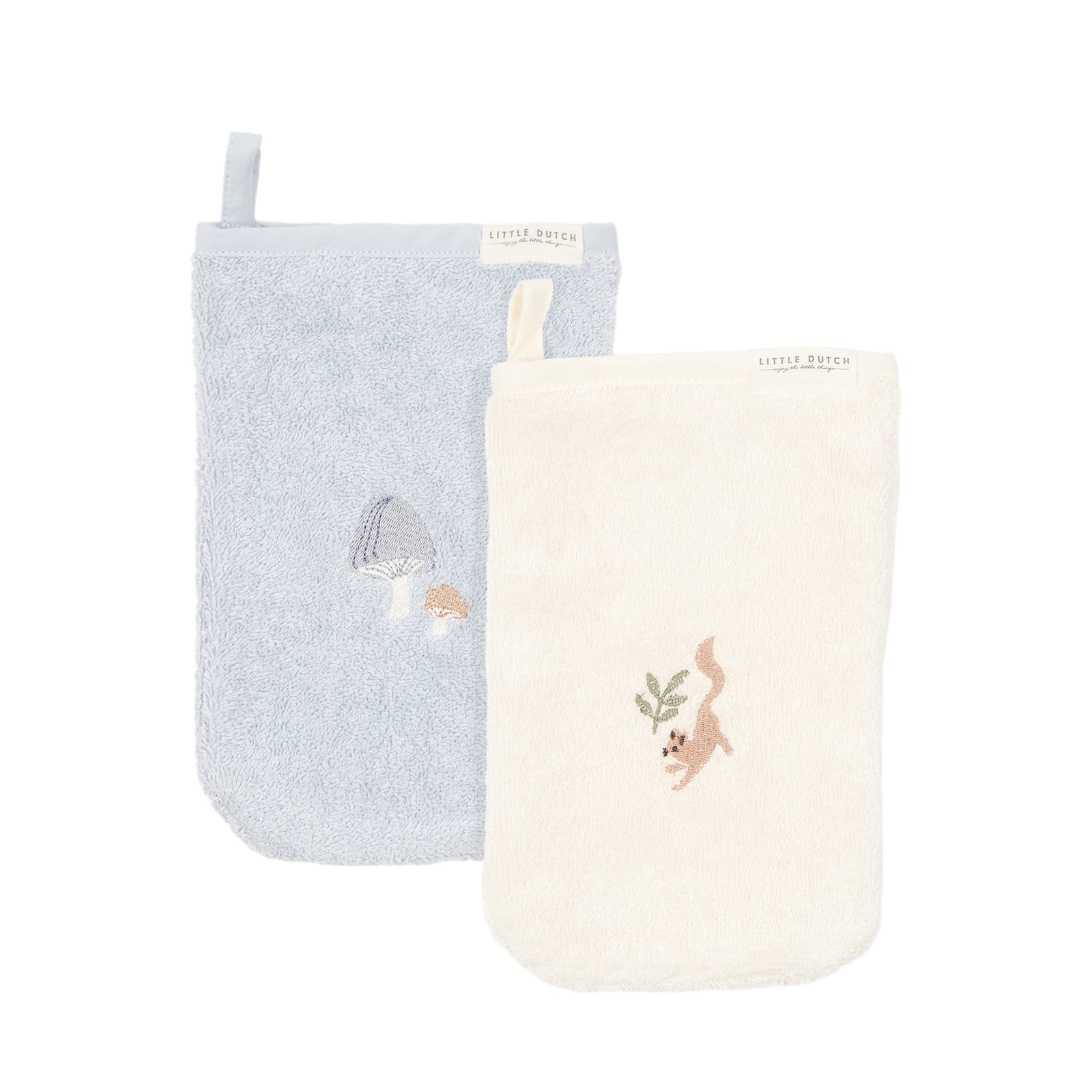 Washcloth 2 Pack - Embroidered Forest Friends