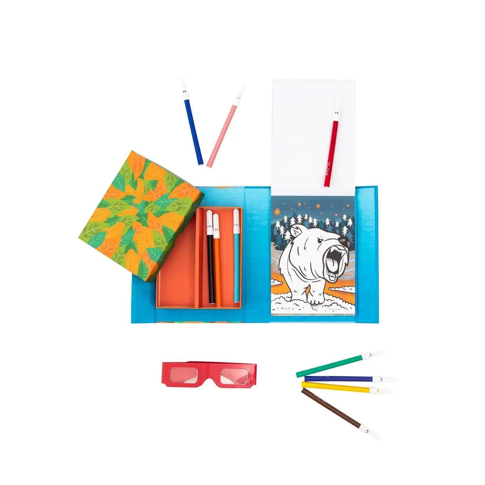 3D Colouring Set - Fierce Creatures