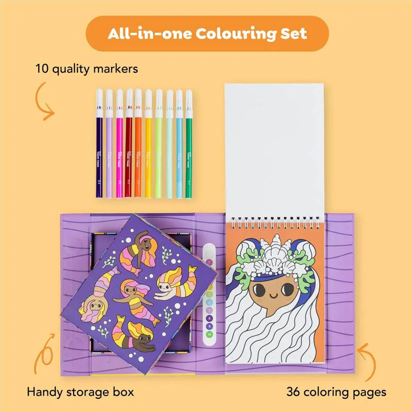 Colour By Numbers - Mermaids and Friends