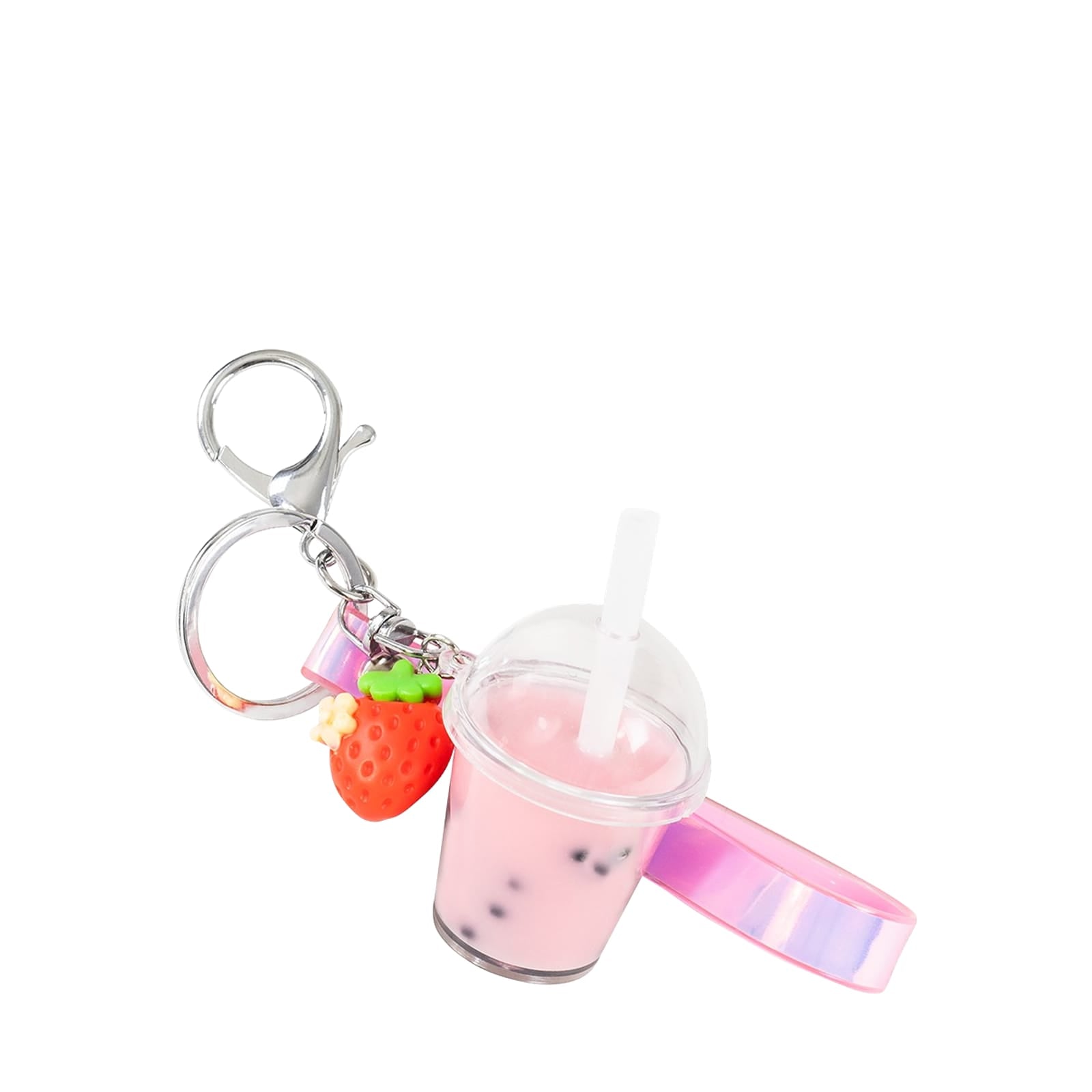 Bag Charm Craft Kit - Strawberry Bubble Tea