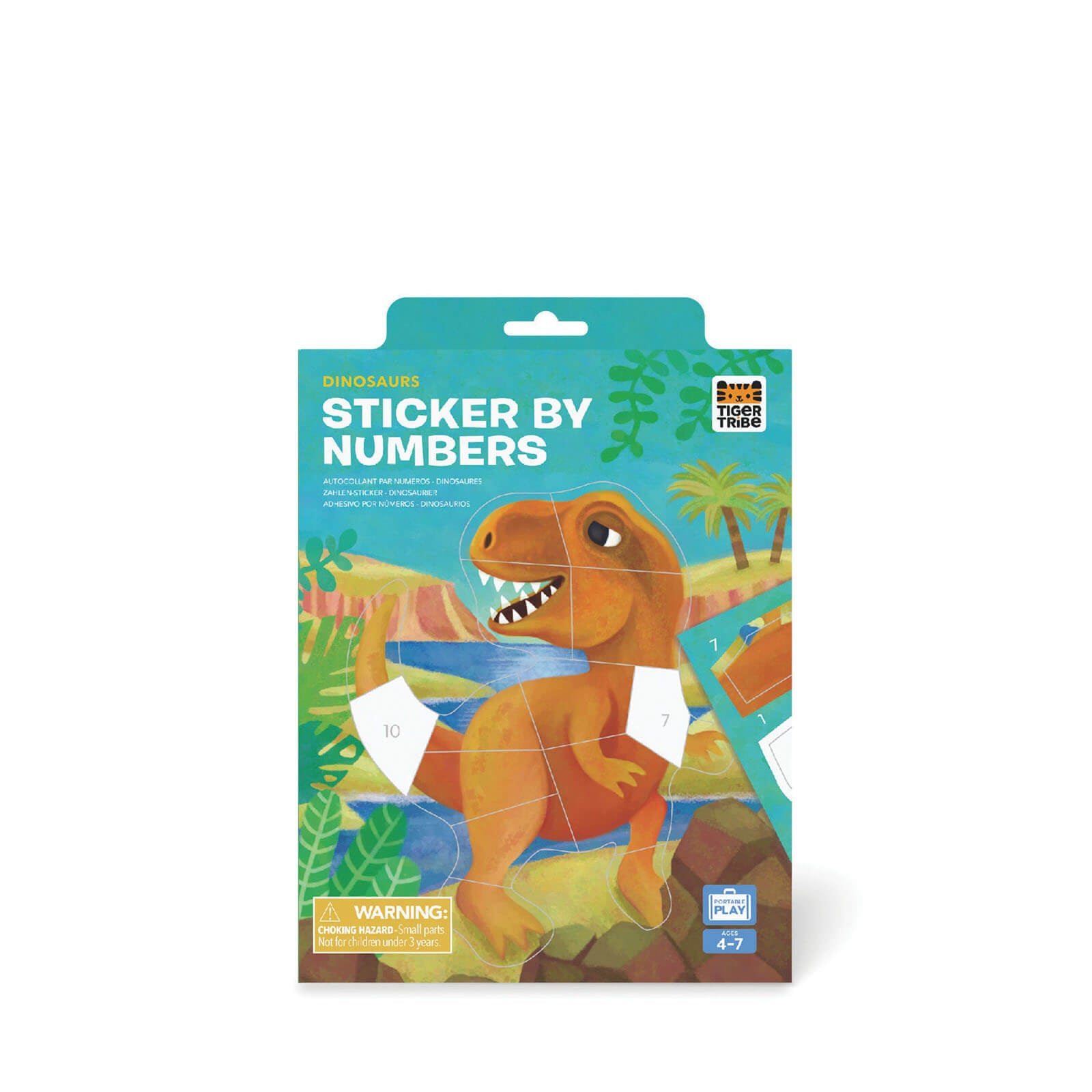 Sticker By Numbers - Dinosaurs