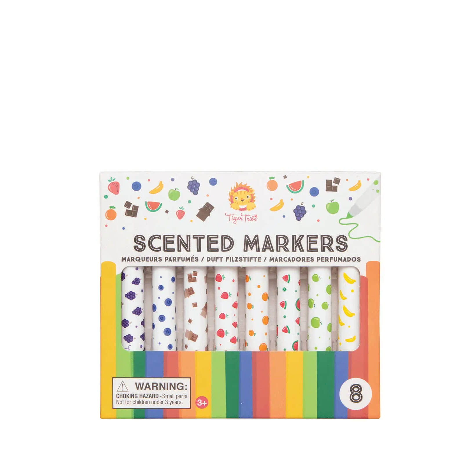 8 Coloured Scented Markers