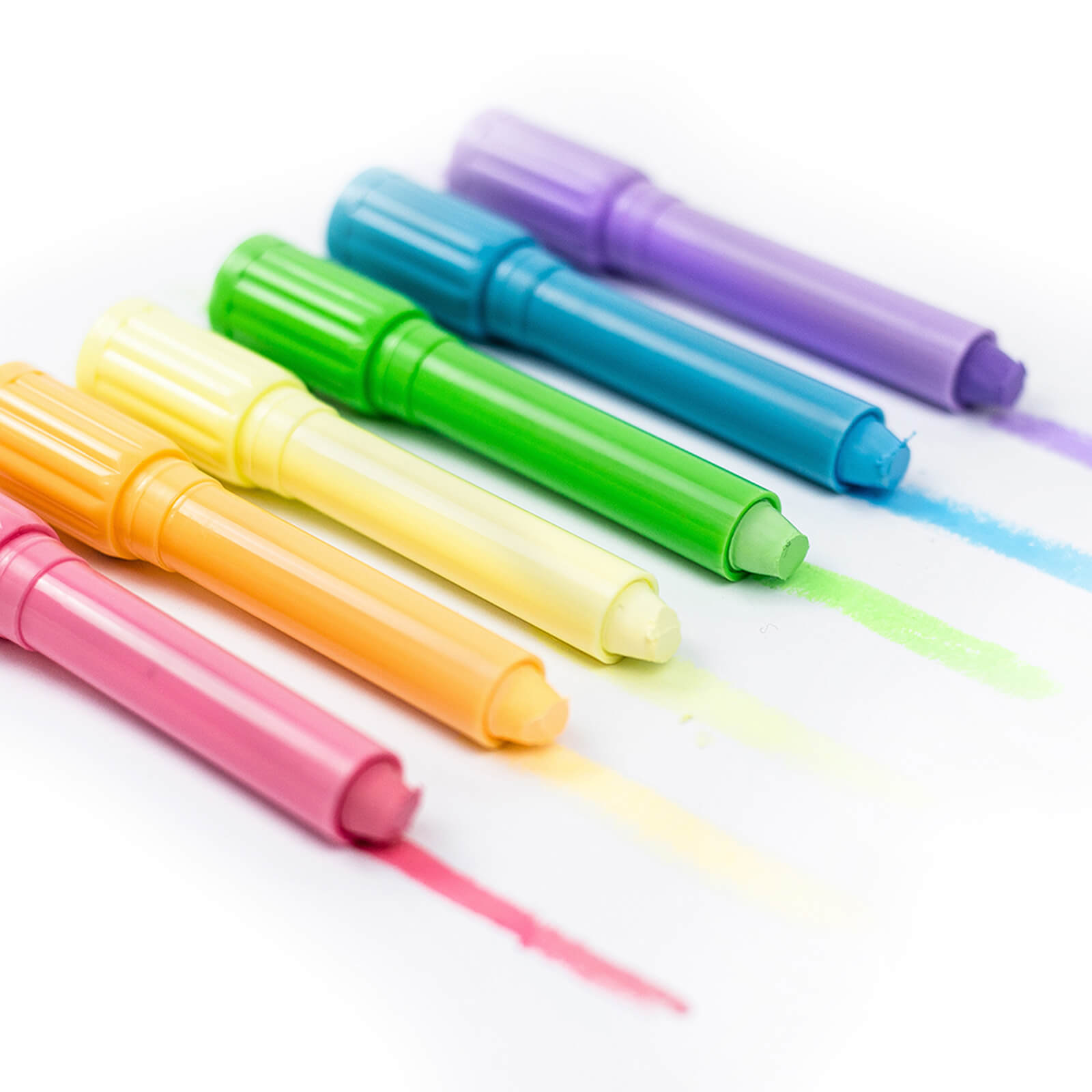 6 Pastel Silk Crayons