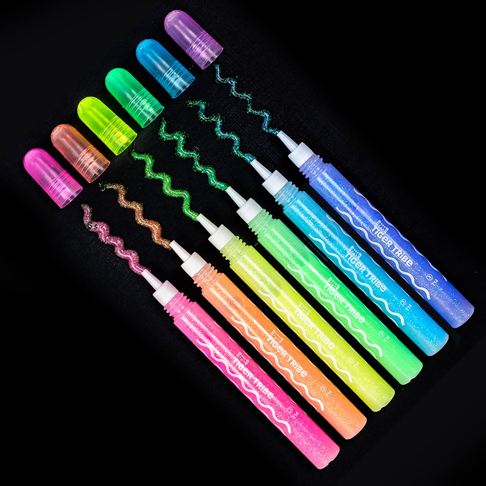 6 Glow In Dark Pens