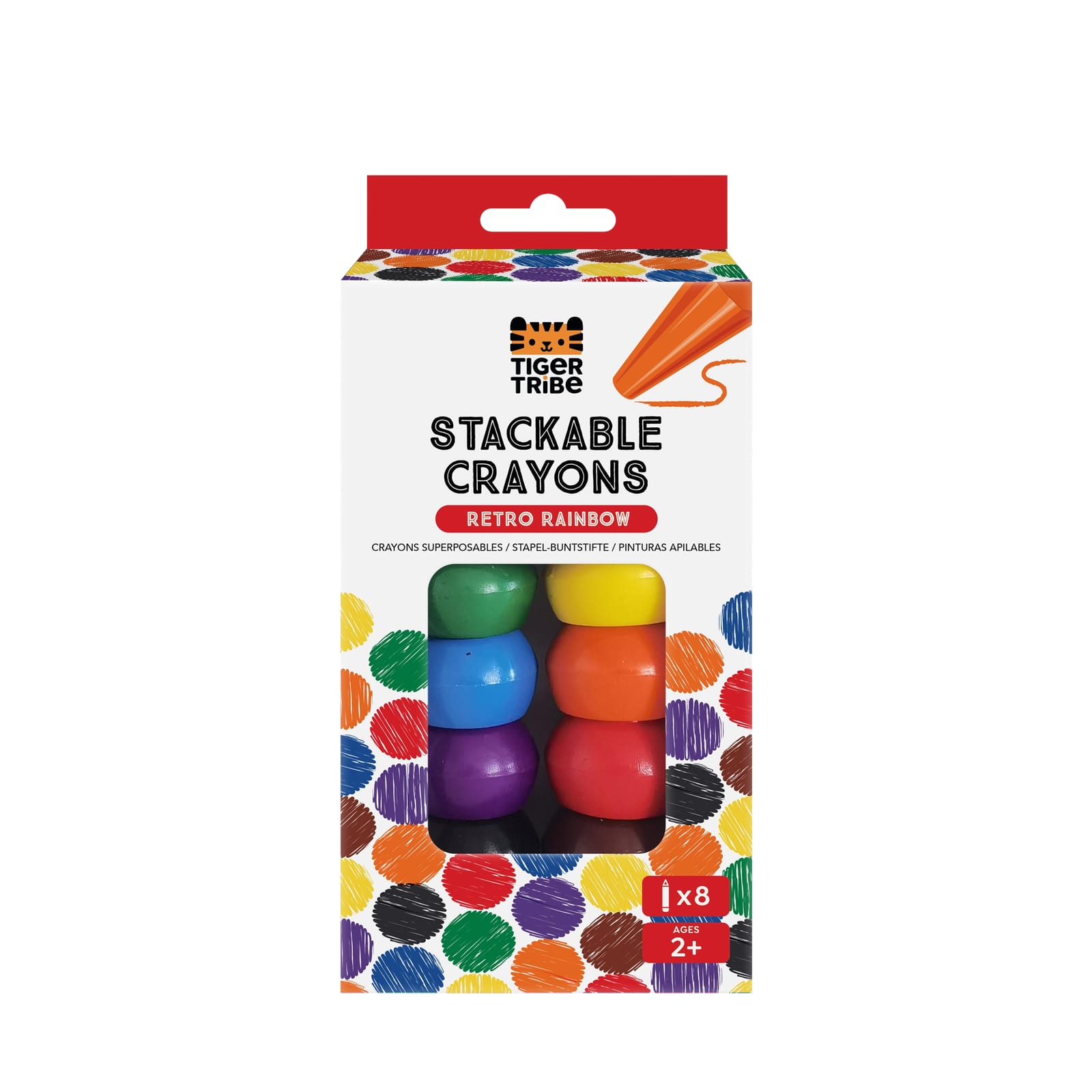Stackable Crayons - Retro Rainbow