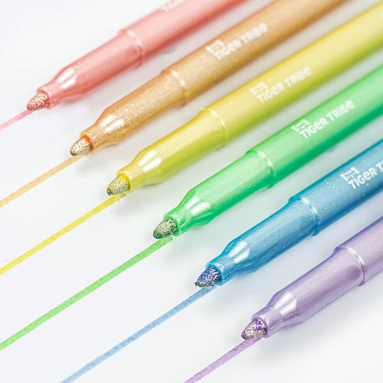 6 Shimmer Glitter Markers