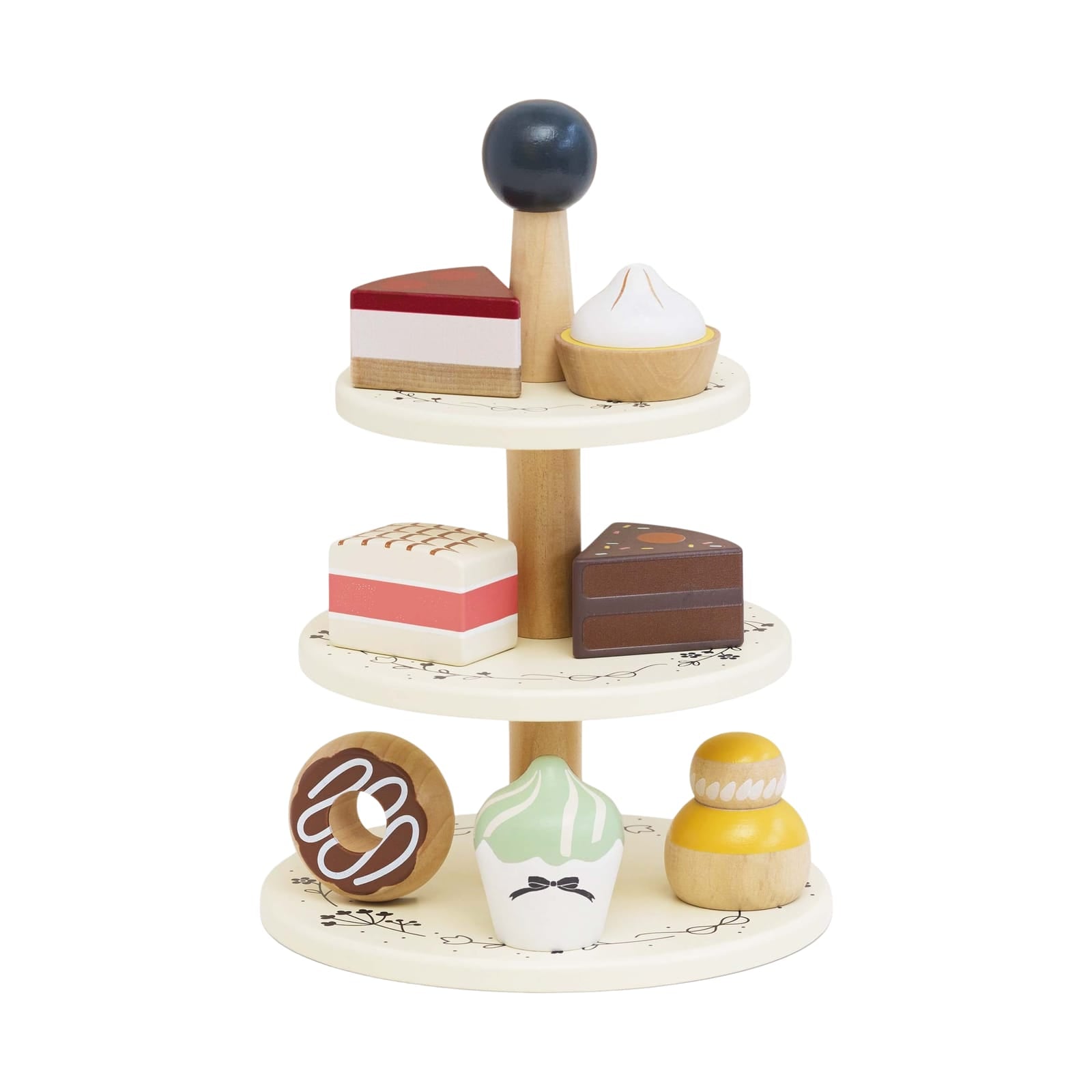 Three Tier Patisserie Cake Stand - 8 Pieces