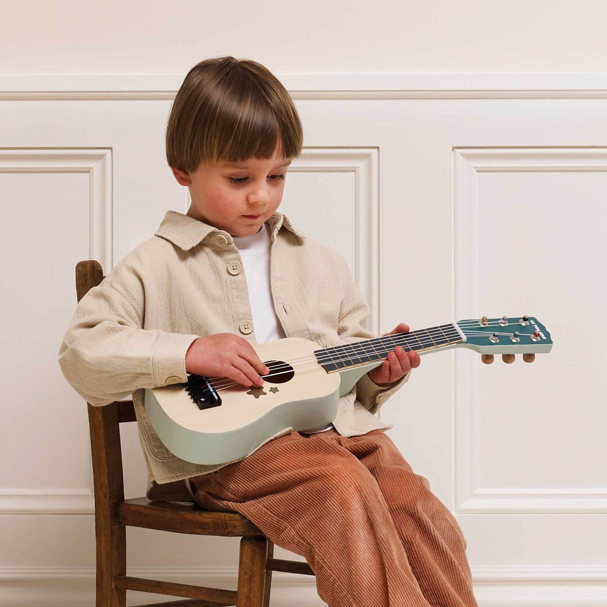 Natural Blue Guitar Play Instrument