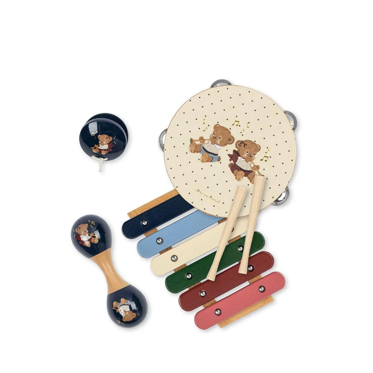 Music Sets In Suitcase - Teddy Bear