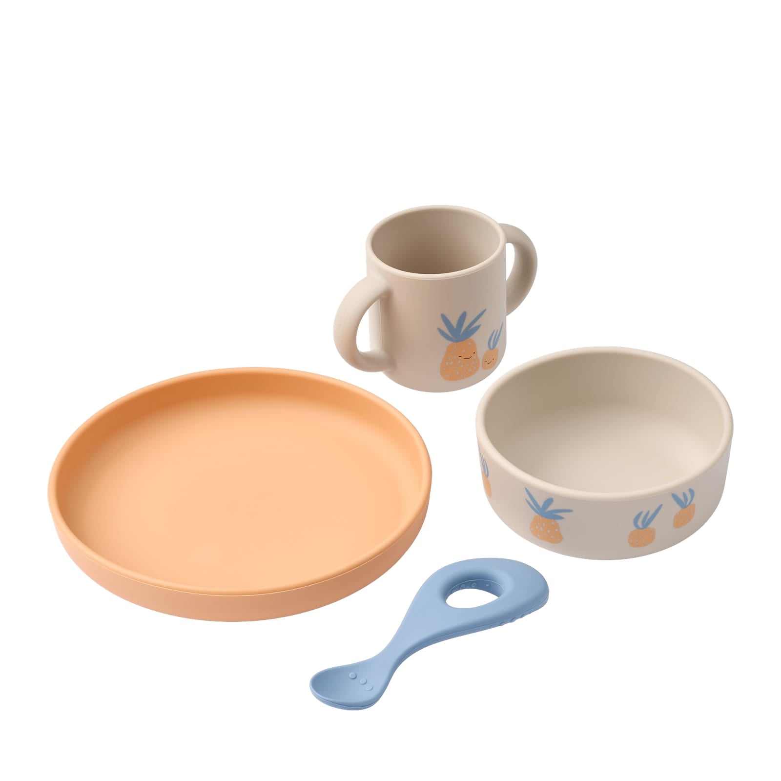 Vivi Printed Tableware Set - Pineapple Sandy