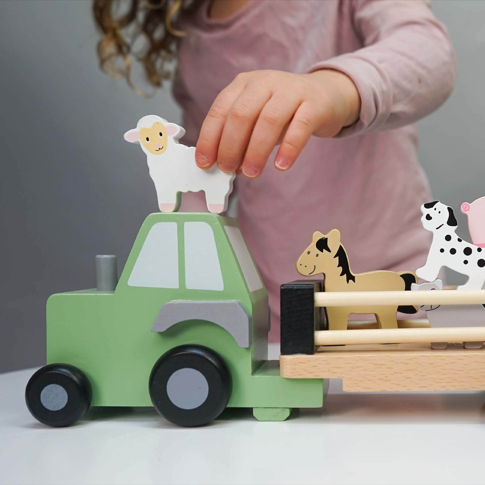 Farm Tractor with Animals