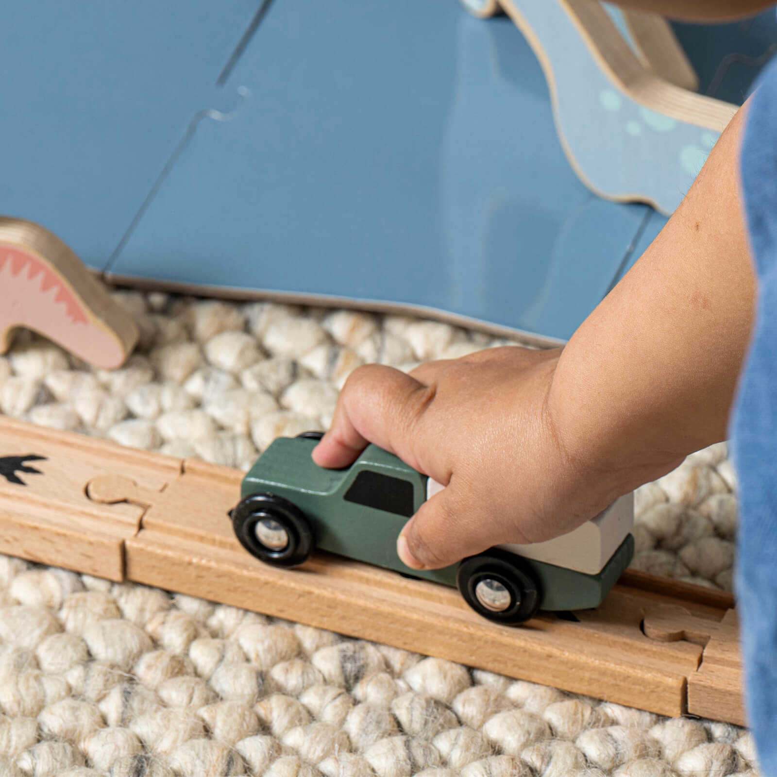 Wooden Car Track - Dino World