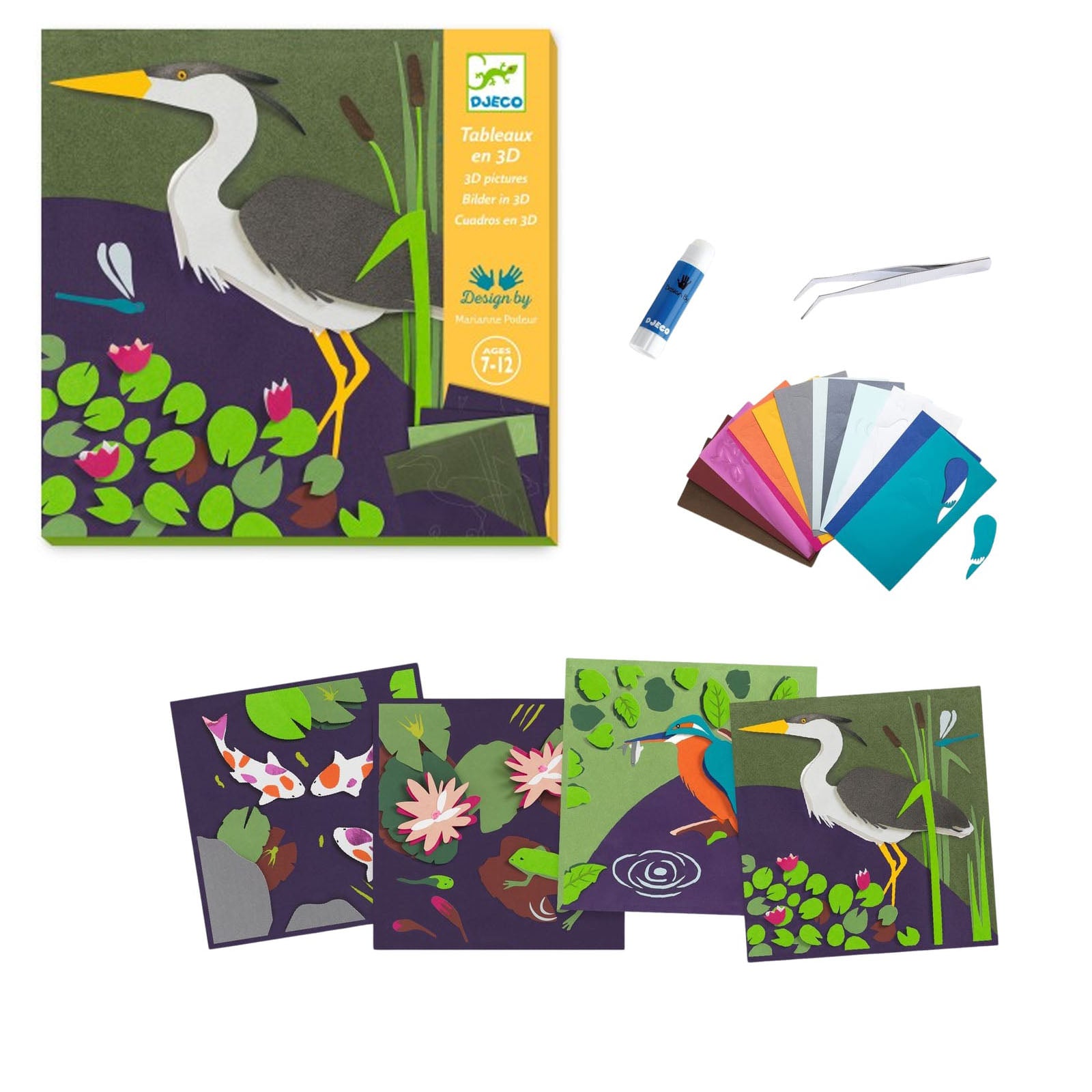 3D Paper Craft Set - By The Water