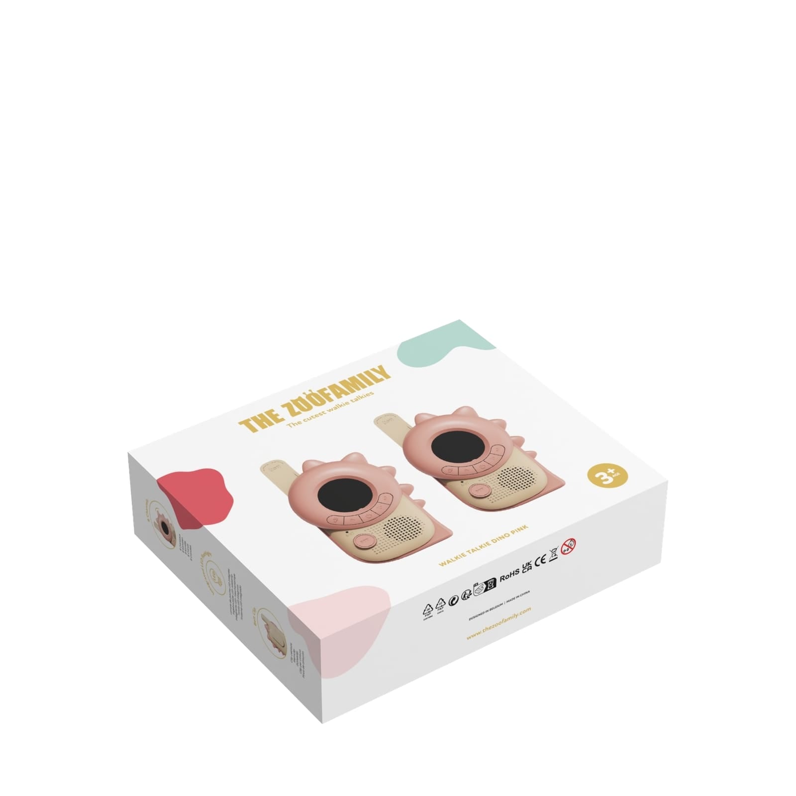 Walkie Talkie Set - Dino Pink