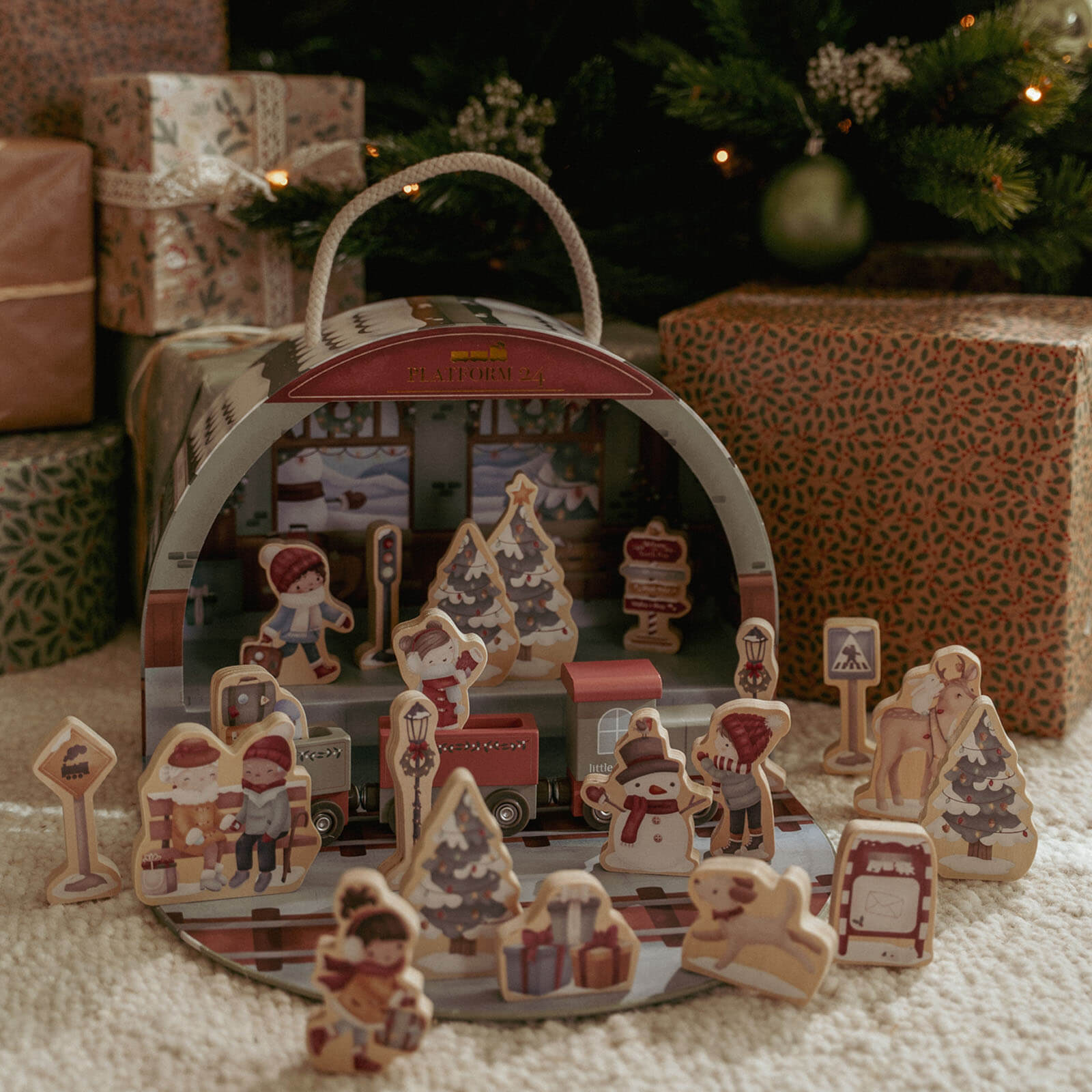 Advent Calendar - Train Track Scene