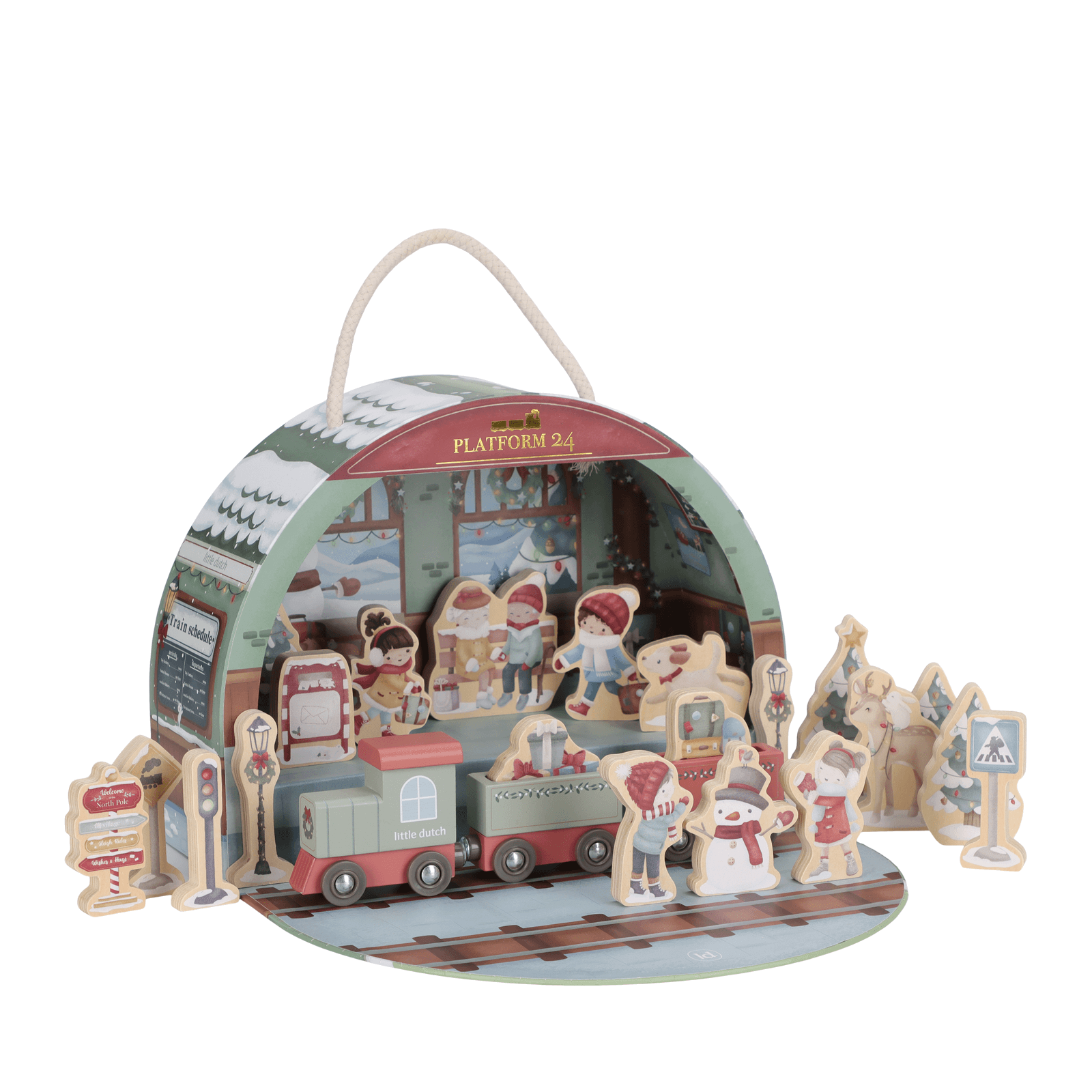 Advent Calendar - Train Track Scene