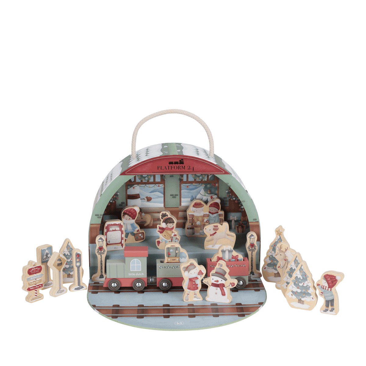 Advent Calendar - Train Track Scene