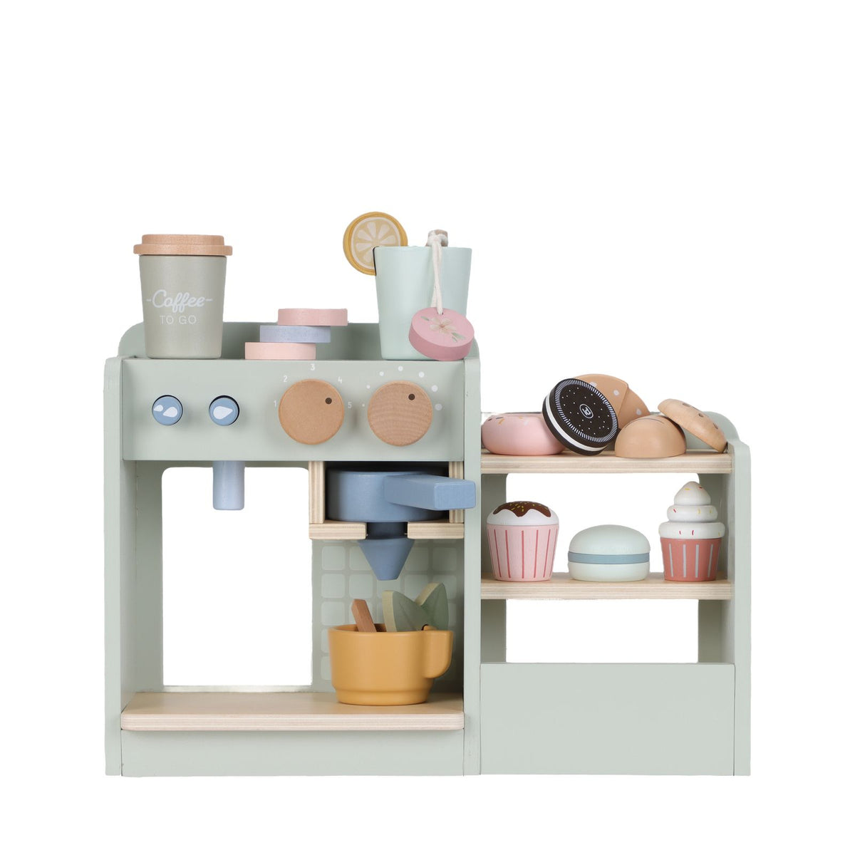 Wooden Coffee Shop Corner - 20 Pieces