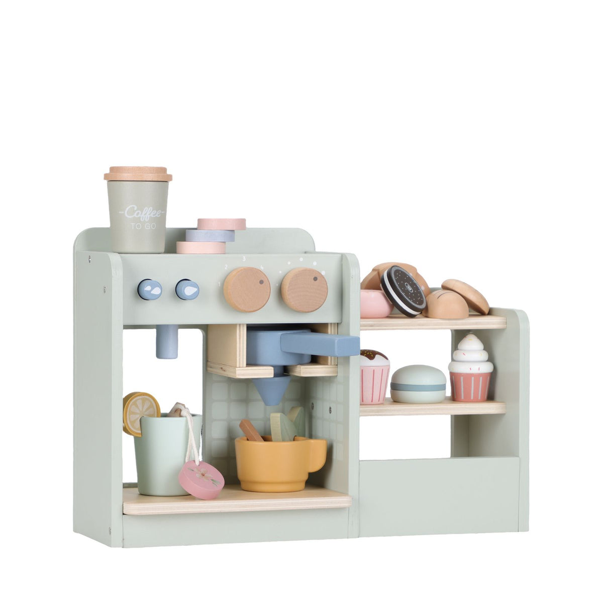 Wooden Coffee Shop Corner - 20 Pieces