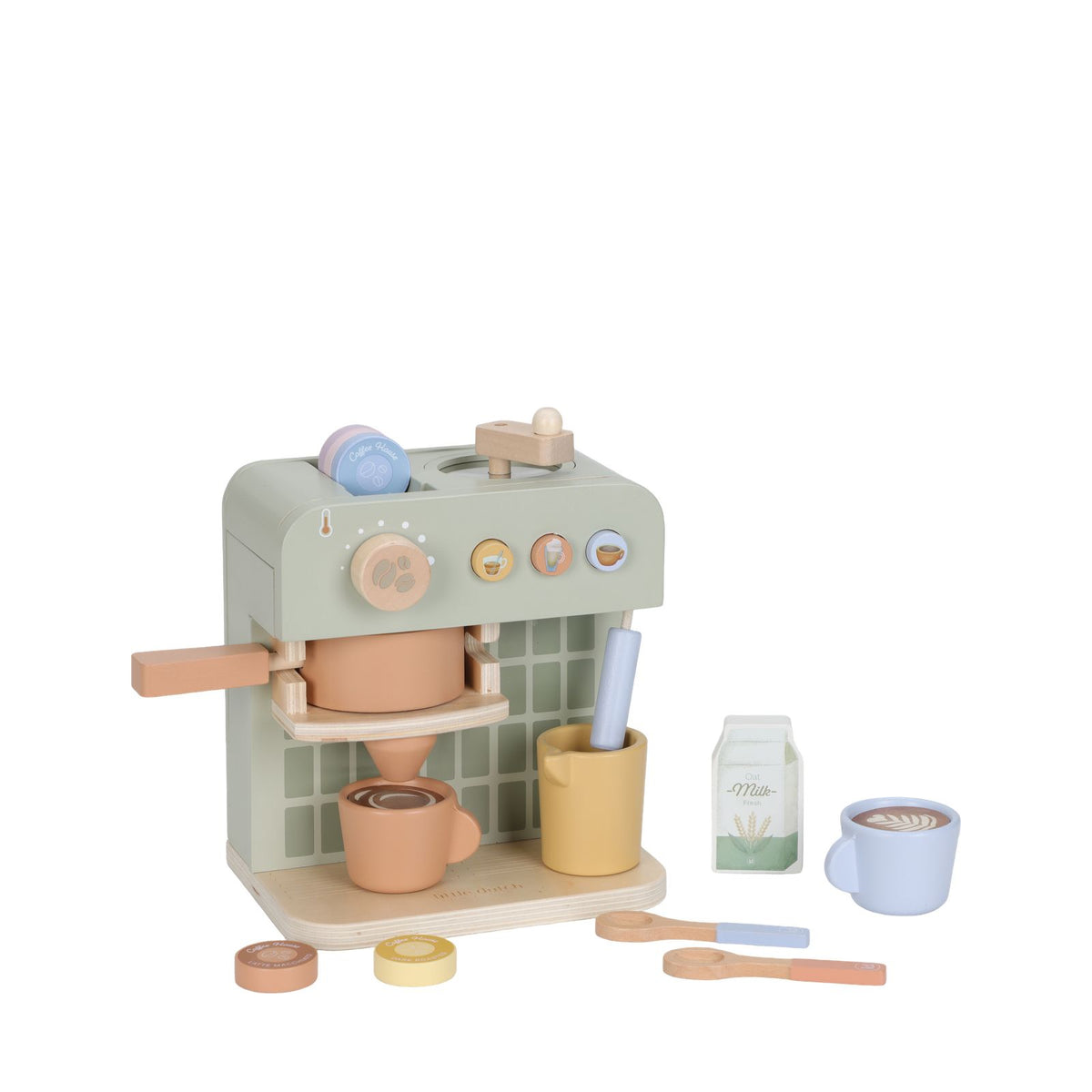 Wooden Coffee Machine - 13 Pieces