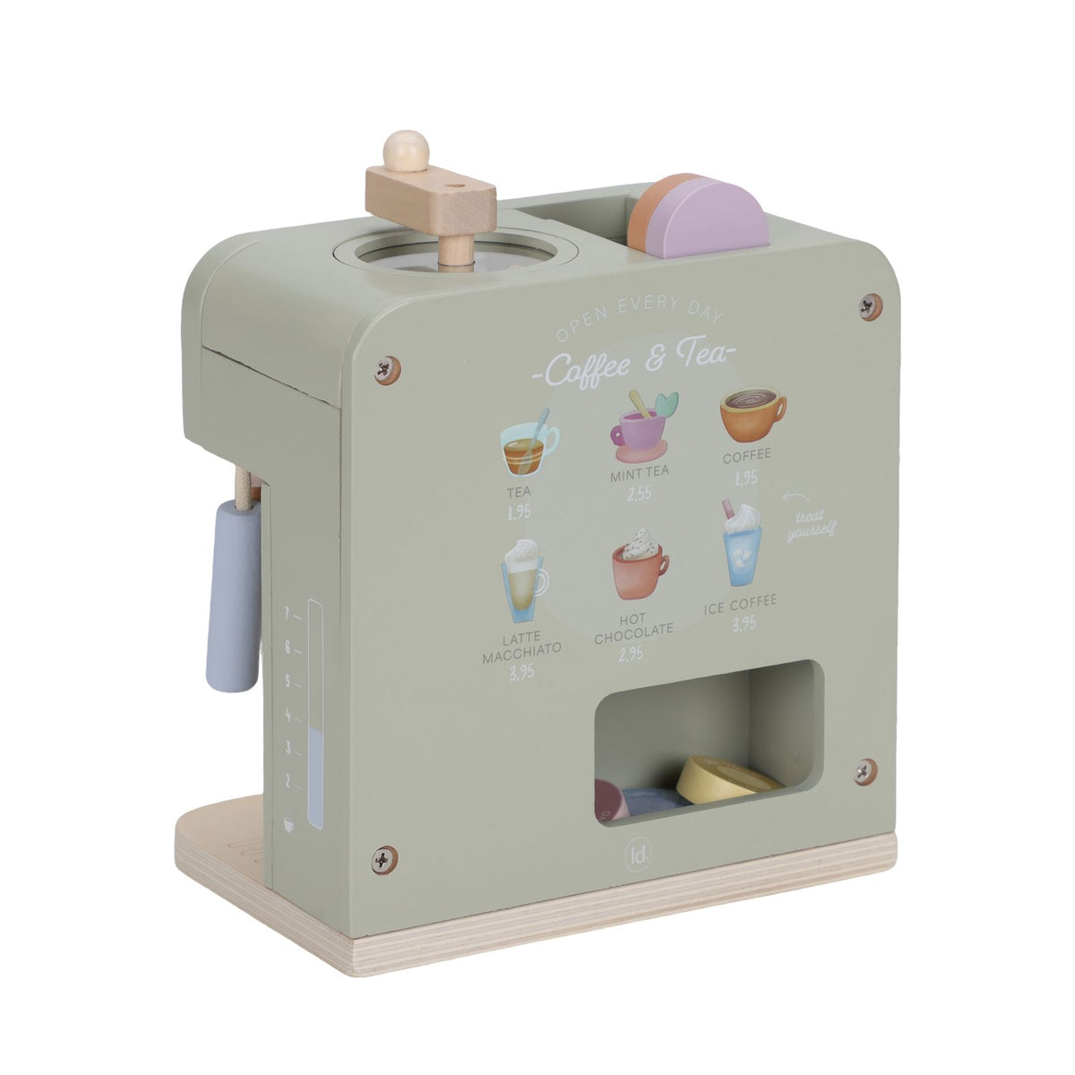 Wooden Coffee Machine - 13 Pieces