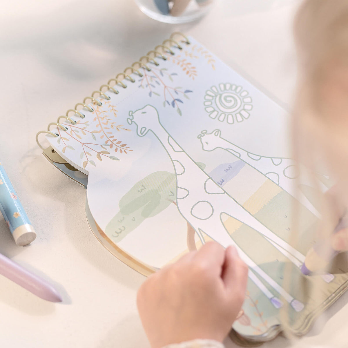 Shaped Colouring Book - Safari Lion