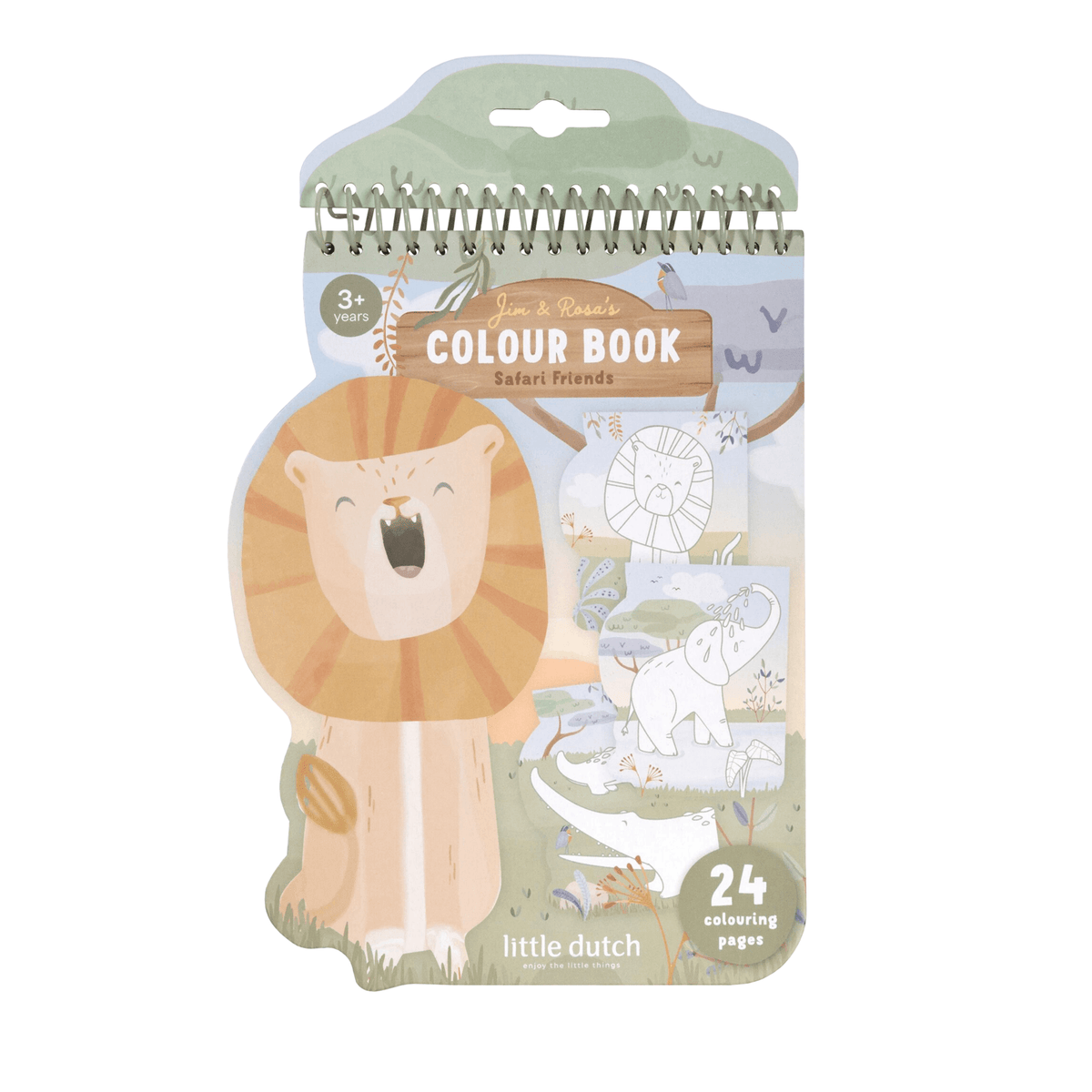Shaped Colouring Book - Safari Lion