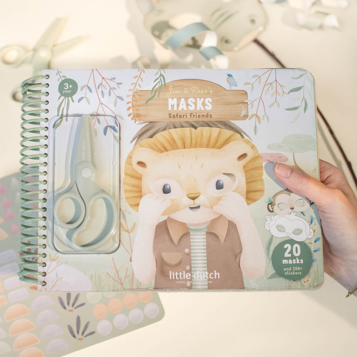 Book With Scissors - Safari Friends