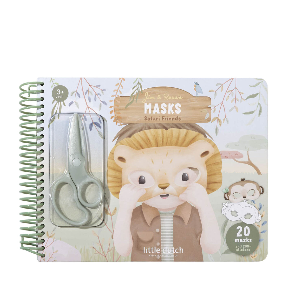Book With Scissors - Safari Friends