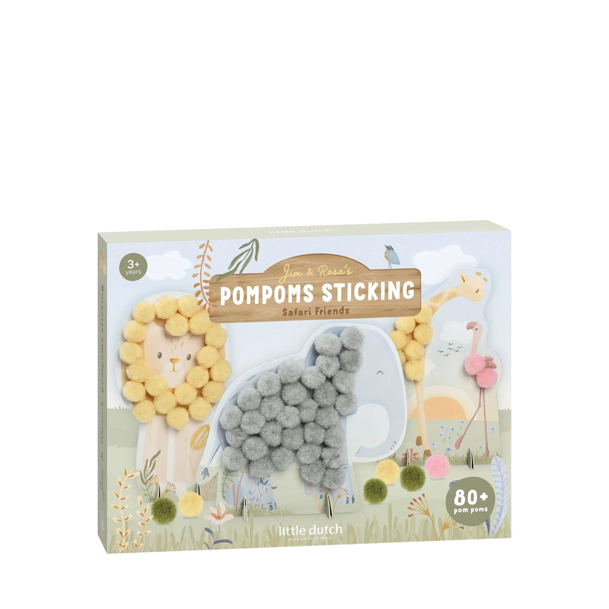 Pom Pom Cards - Safari Friends