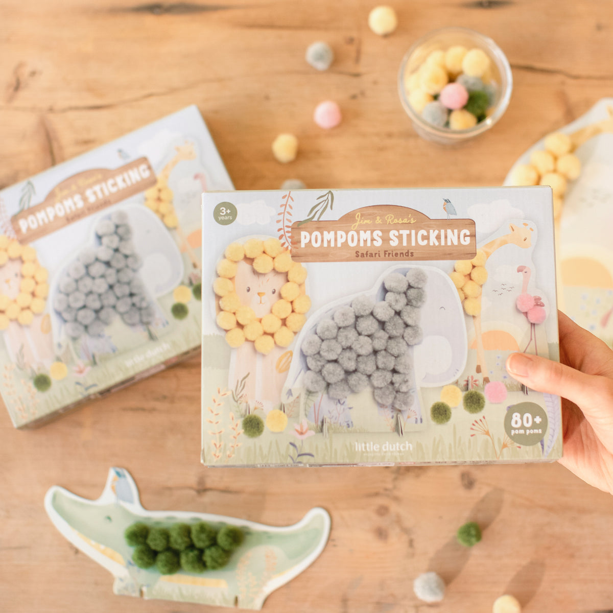 Pom Pom Cards - Safari Friends