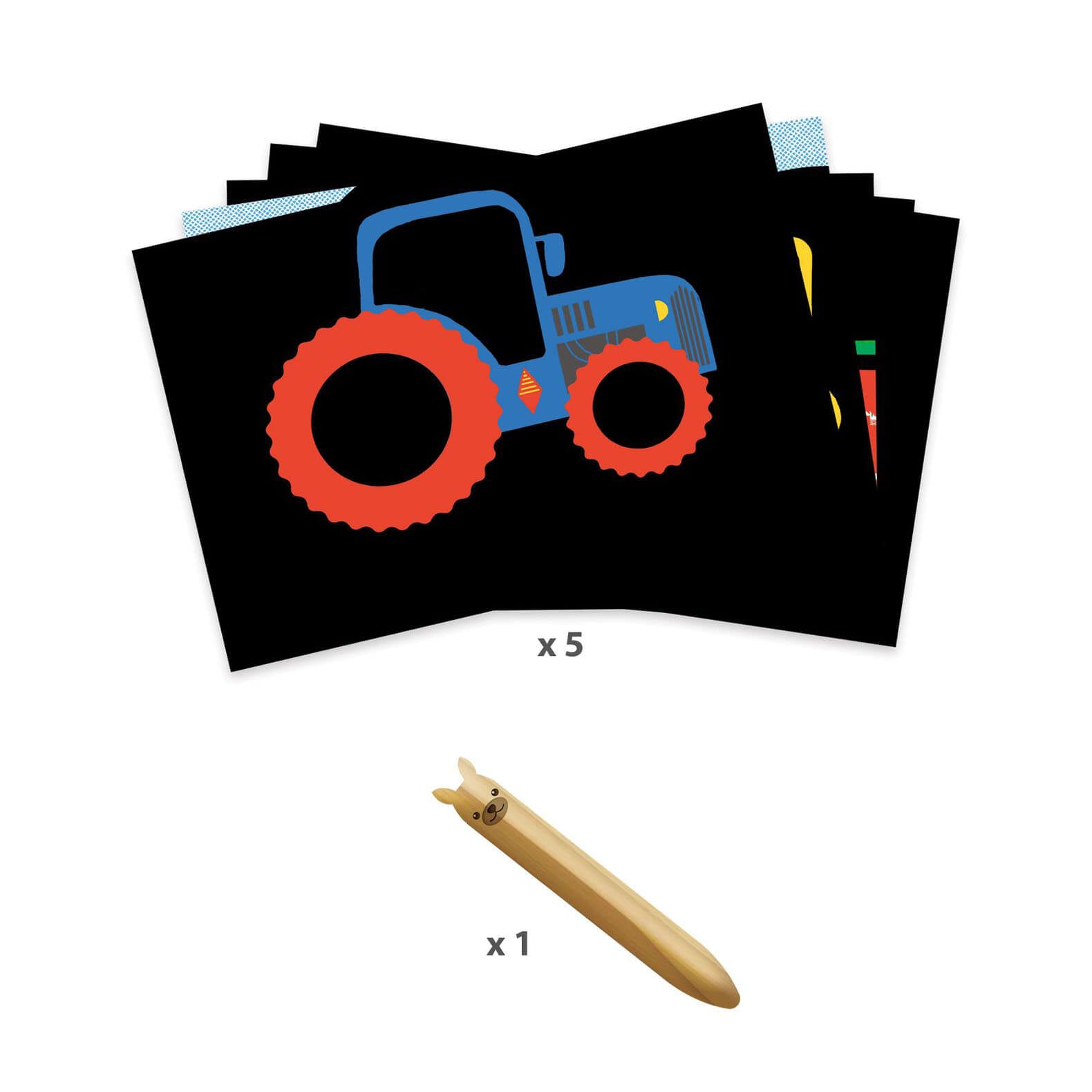 Scratch Boards - Learn About Vehicles