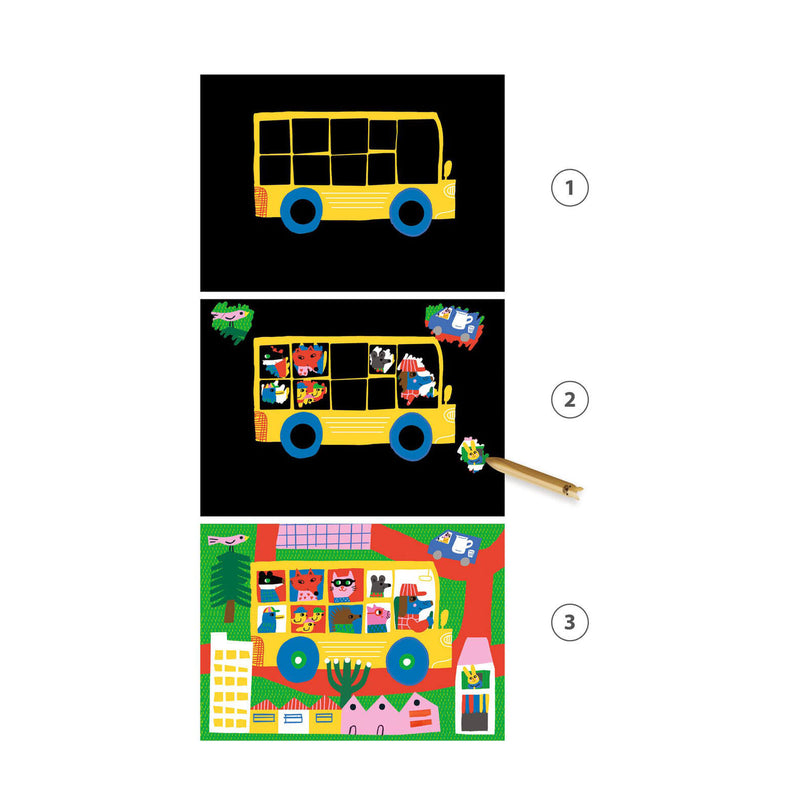 Scratch Boards - Learn About Vehicles