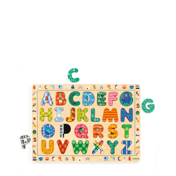 Wooden Puzzle Board - ABC