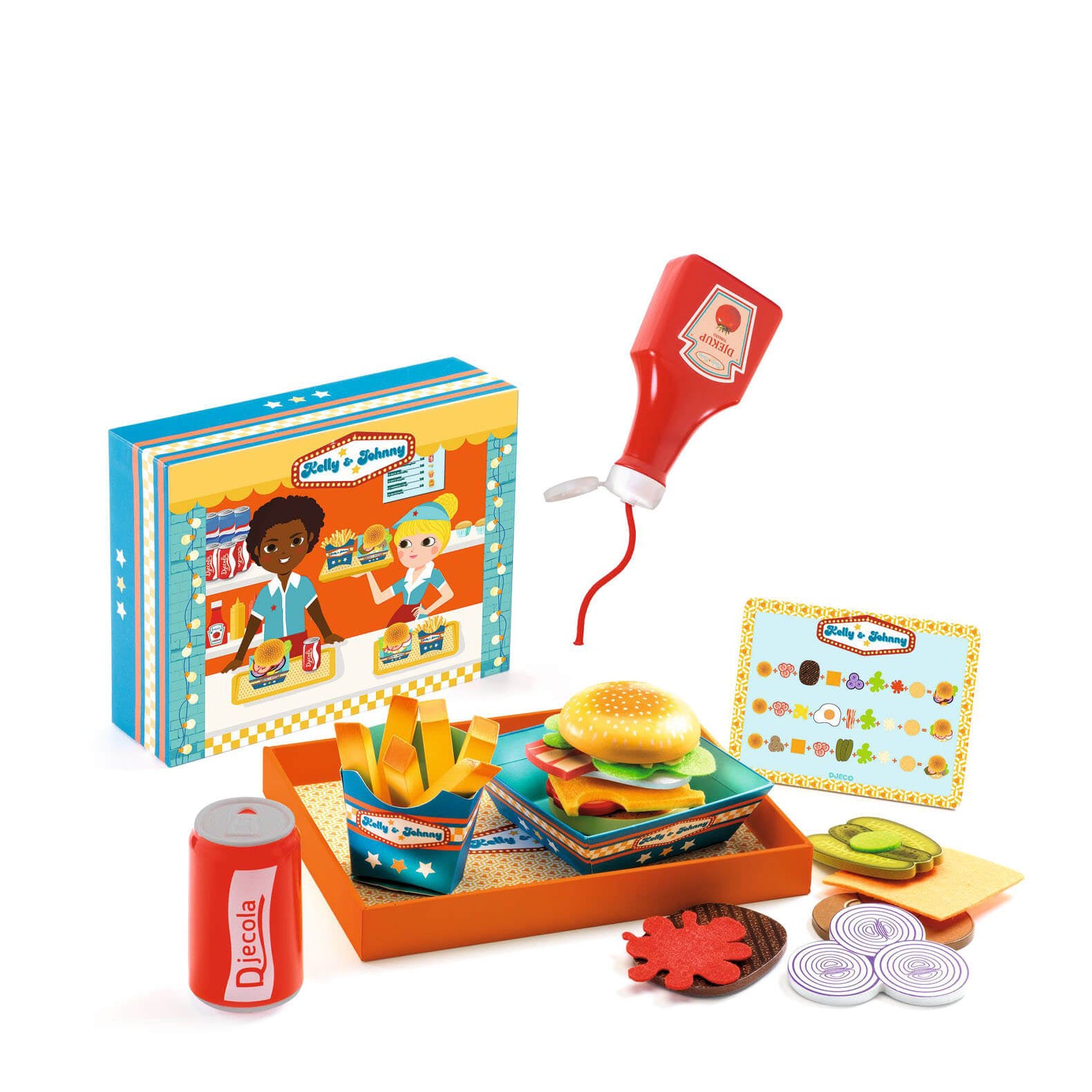 Kelly and Johnny Hamburger Role Play Set