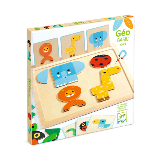 Wooden Magnetic Game Board - Geo Basic