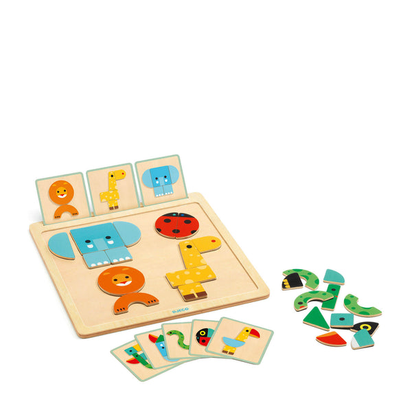 Wooden Magnetic Game Board - Geo Basic