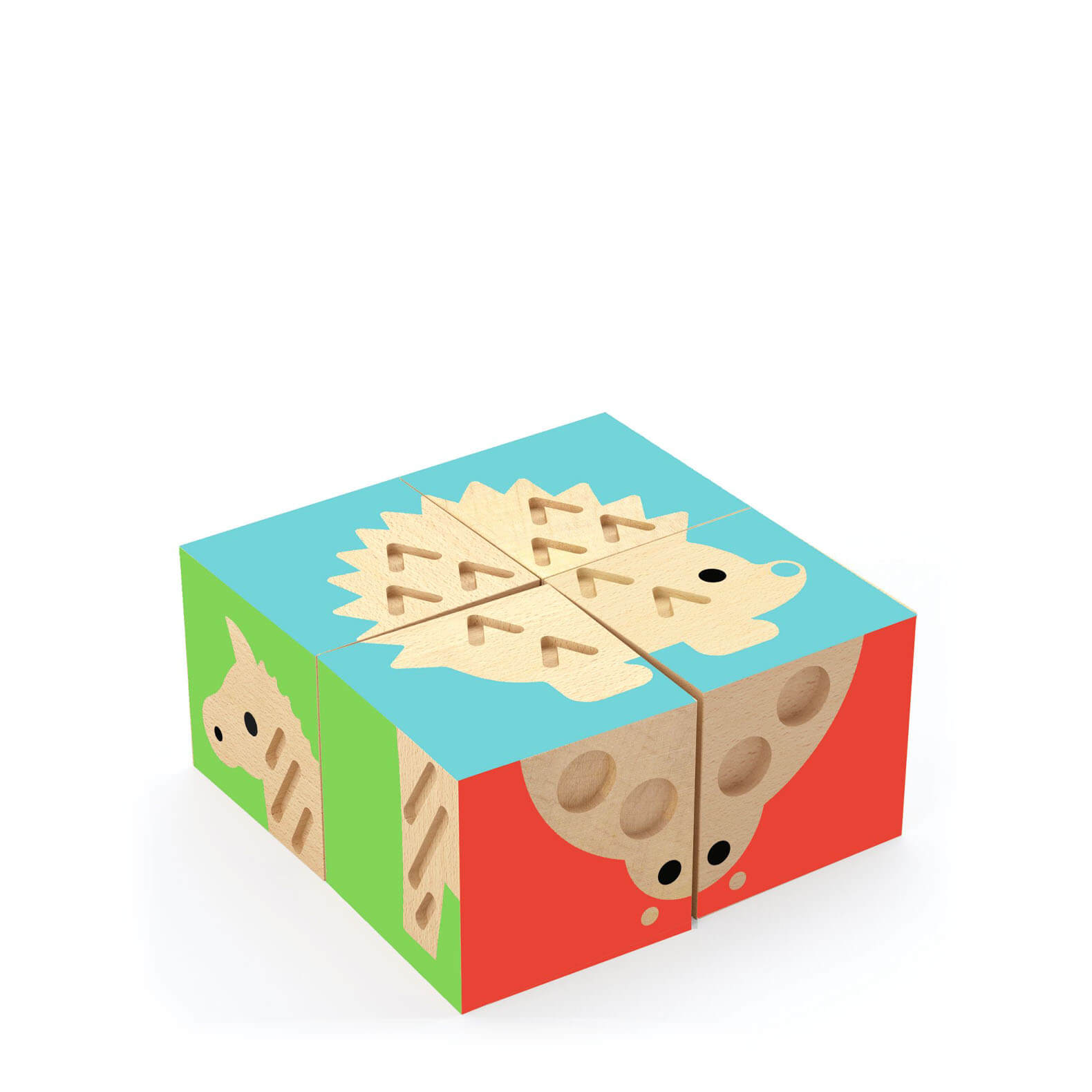 Wooden Cube Puzzle - Touch Basic