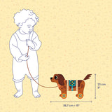 Wooden Pull Along Toy - Nico The Dog