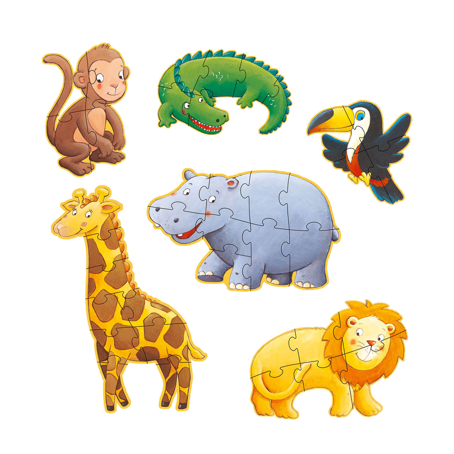 Progressive Large Puzzles - Marmoset and Friends