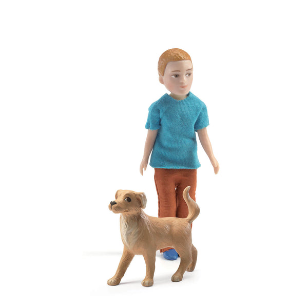 Xavier and His Dog Figures