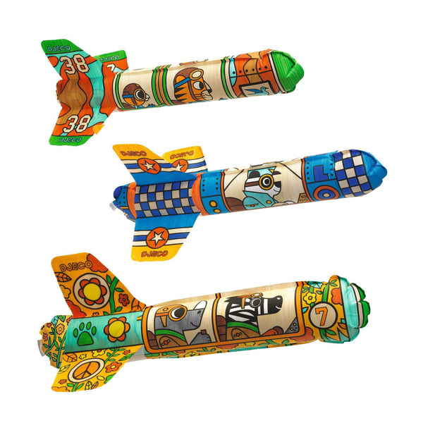 Colour In Craft Set - 3 Blow Up Rockets