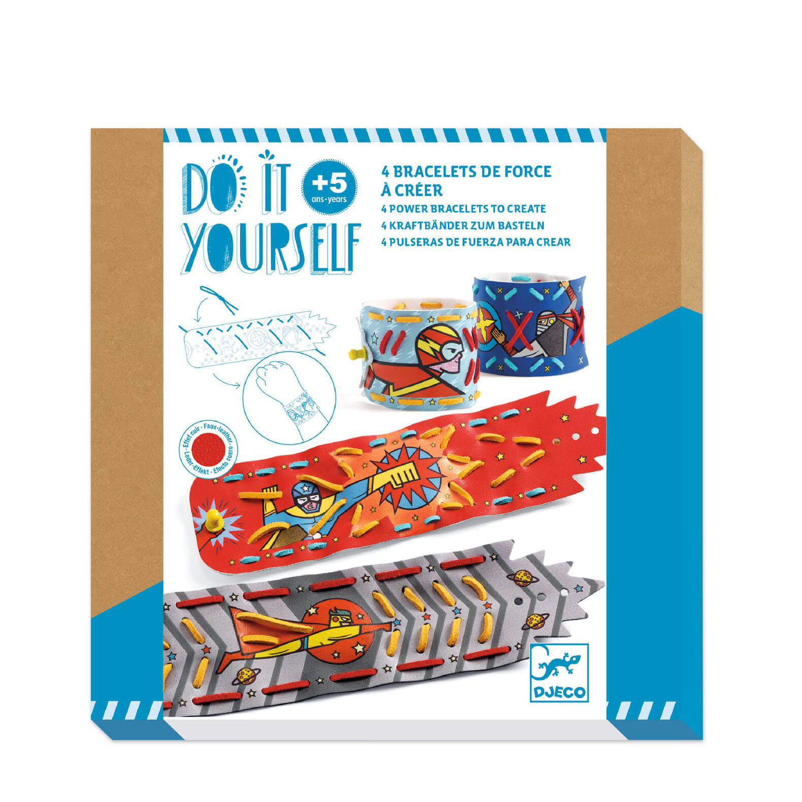 Do It Yourself Mosaics Craft Set - Superhero Bracelets