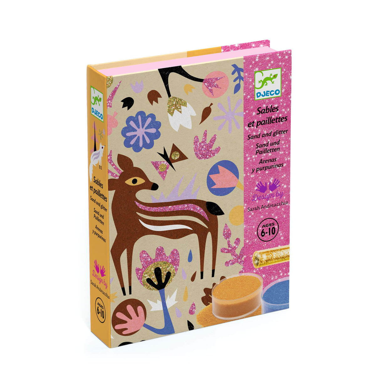 Djeco Colour In Glitter Craft Set - Woodland Wonderland