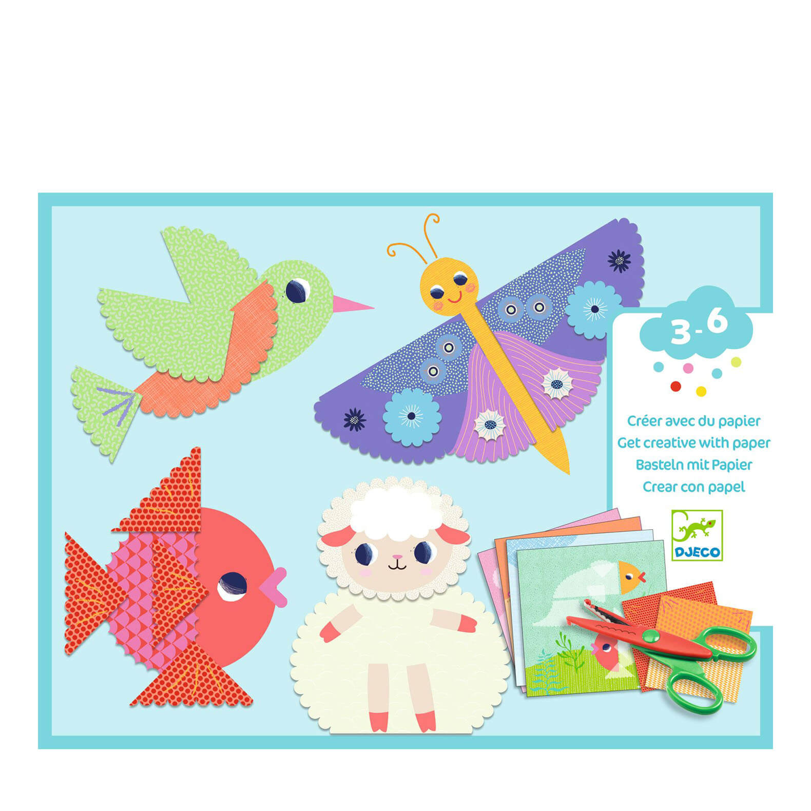 Paper Collage Craft Set - Crinkle Cutting