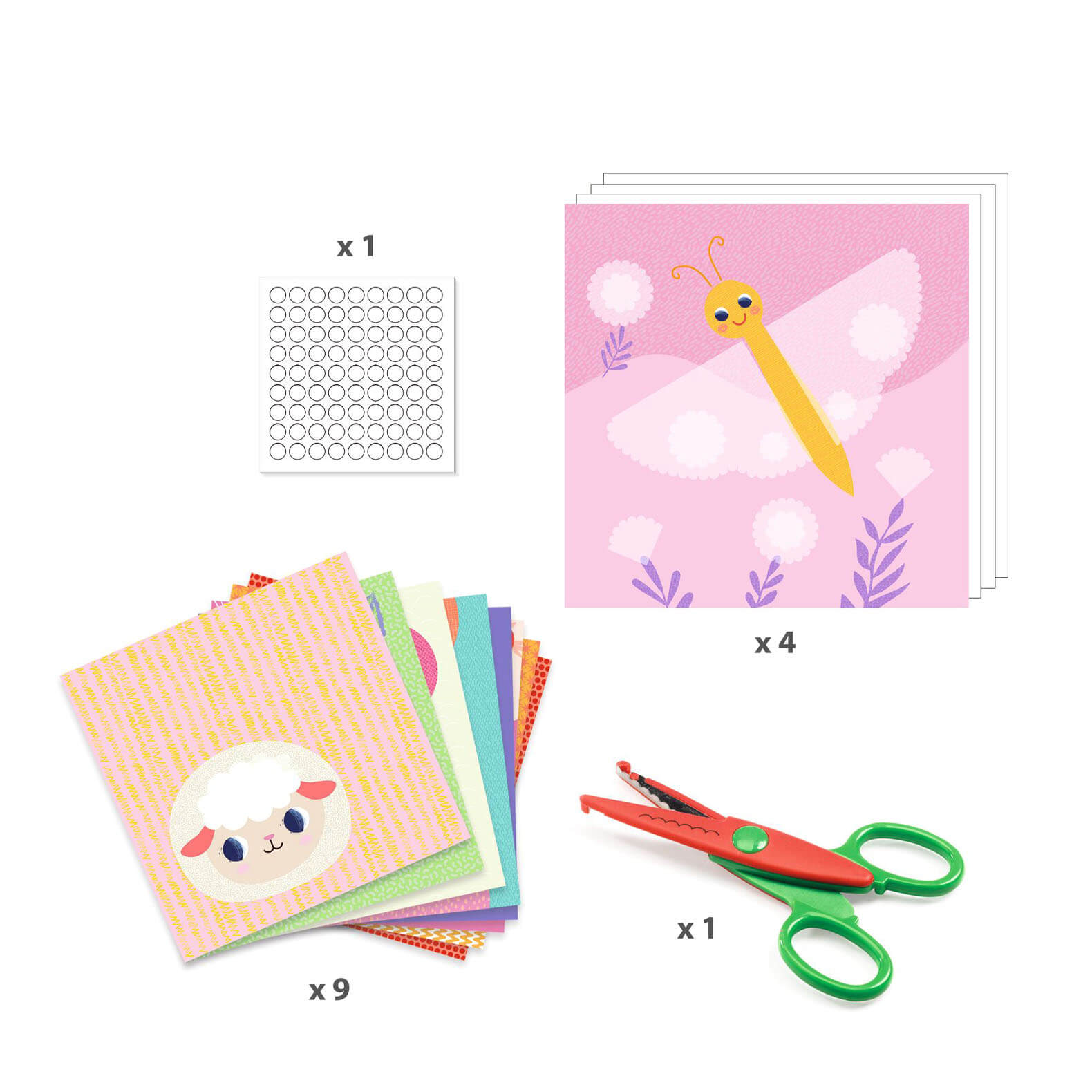 Paper Collage Craft Set - Crinkle Cutting