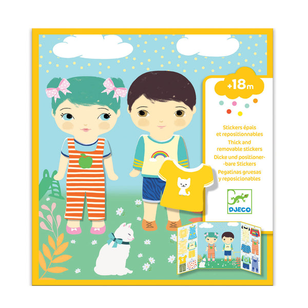 Easy To Peel Sticker Play Board - Clothes