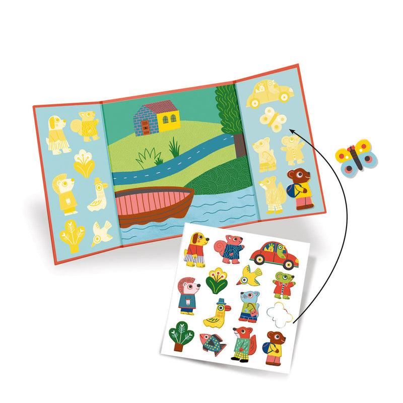 Easy To Peel Sticker Play Board - Animals