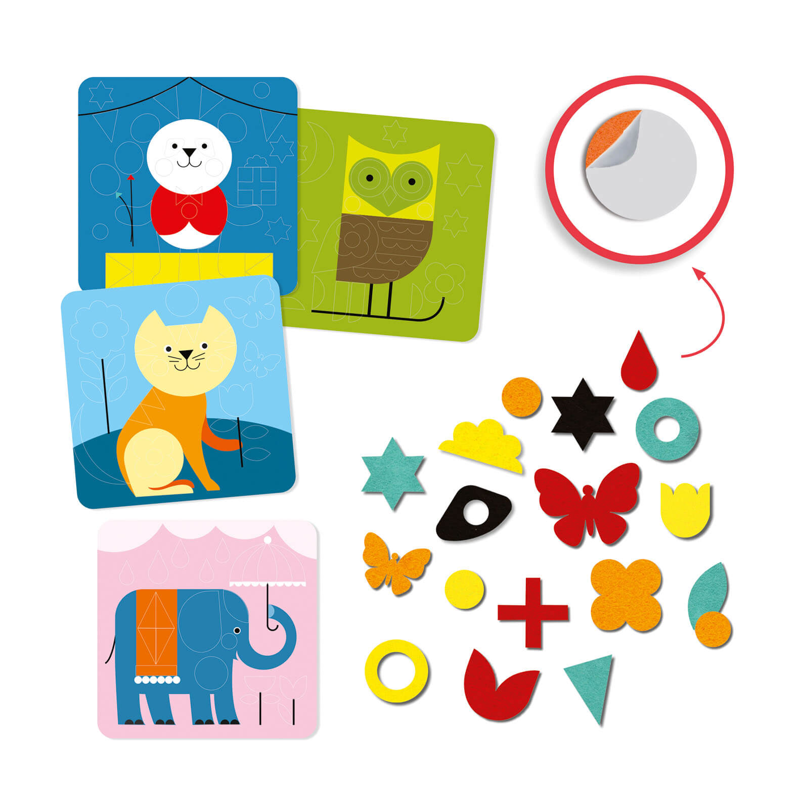 Felt Collage Craft Set - Gentle Creatures