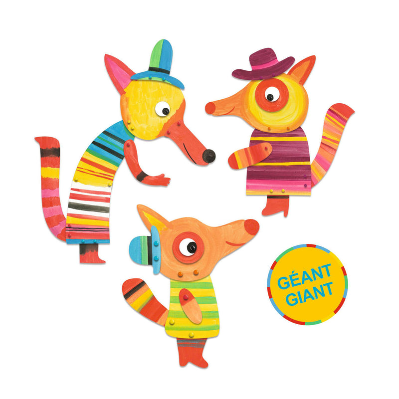 Colouring Craft Set - The Fox Family